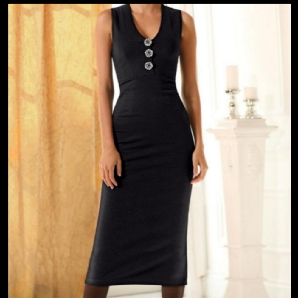 🥳HP  T Tahari  Black Dress Sz 10 NWT